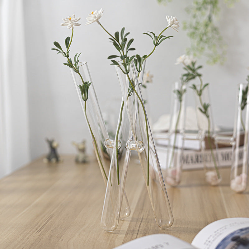 Glass Test Tube Crafts Flower Arrangement Vase Ornaments Home Decor