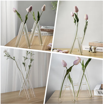 Glass Test Tube Crafts Flower Arrangement Vase Ornaments Home Decor
