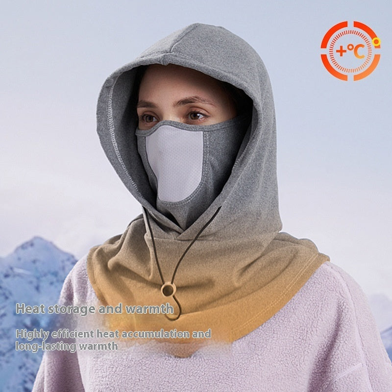 Winter Thermal Fleece Scarf Ski Face Mask Neck Warmer Hood Hat Windproof Cold Warm Riding Cap Sports Outdoor