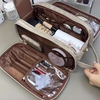 2023 New Multi-functional Cosmetic Bag Women&#039;s Large Capacity Portable Travel High-level Cosmetic Brush Toiletry Storage Bag